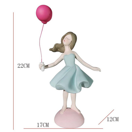 Modern Style Creative Life Ornament Balloon Girl Room Desktop Art Gift