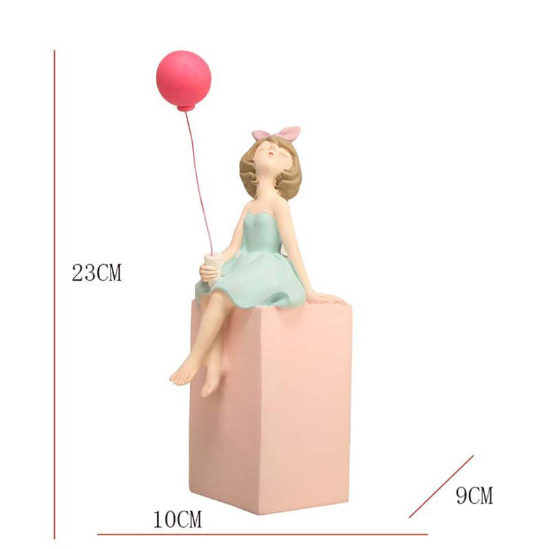 Modern Style Creative Life Ornament Balloon Girl Room Desktop Art Gift