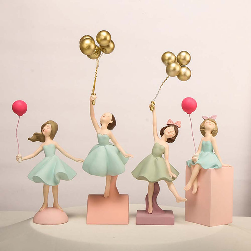 Modern Style Creative Life Ornament Balloon Girl Room Desktop Art Gift