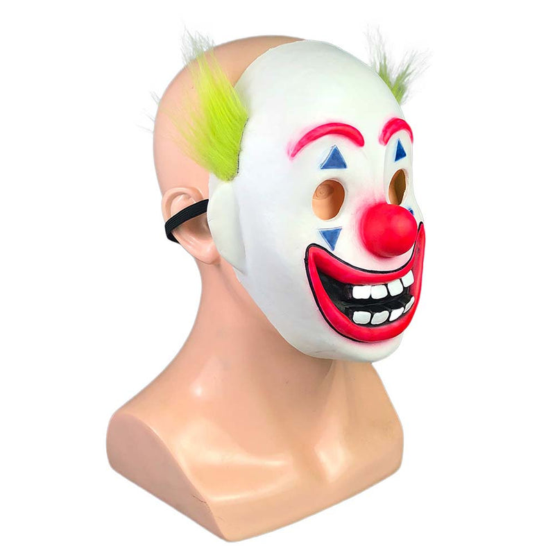 Movie Clown Mask Joker Arthur Fleck Halloween Scary Cosplay Prop