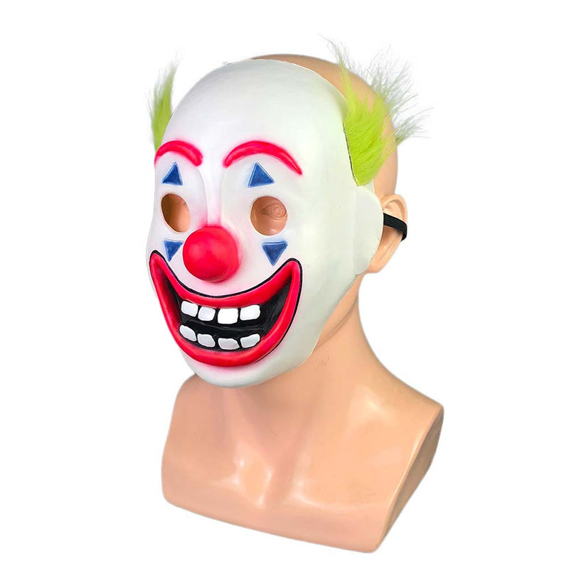 Movie Clown Mask Joker Arthur Fleck Halloween Scary Cosplay Prop