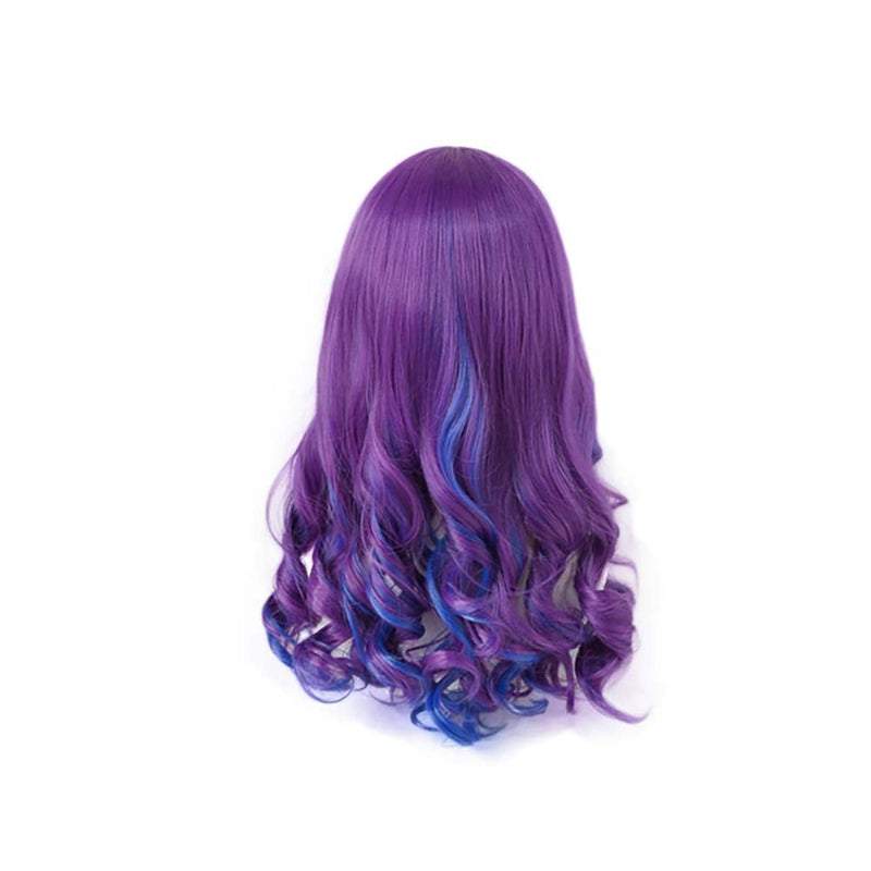 Movie Descendants 3 Mal Cosplay Wig Fashion Purple Curly Hair