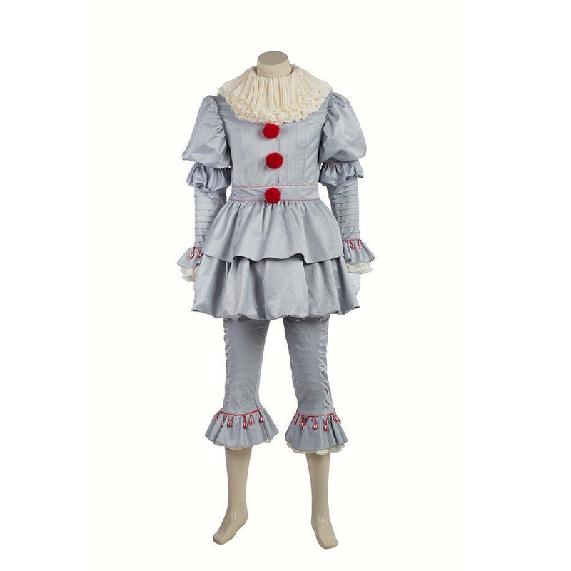 Movie Stephen King s It Cosplay Costume Clown Costume Halloween Carnival Suit