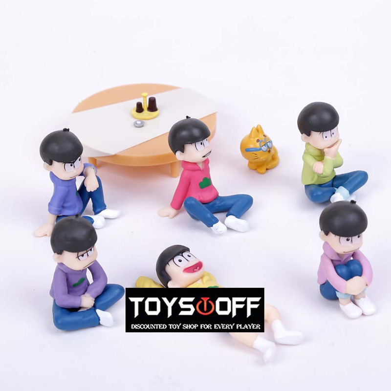 Mr Osomatsu San Karamatsu Ichimatsu Mini Action Figure Toy Set 6pcs