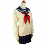 My Hero Academia Himiko Toga JK Uniform Cardigan Sailor Suit Cosplay Costume - Toysoff.com