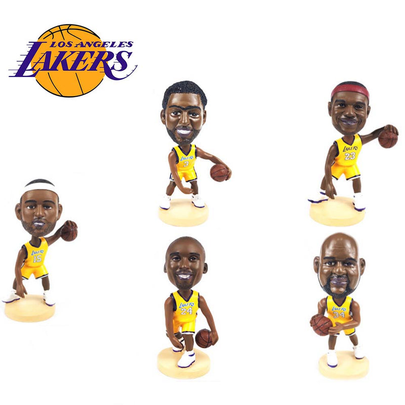 NBA Los Angeles Lakers Ball Star Action Figure Collection Model Toy 12cm