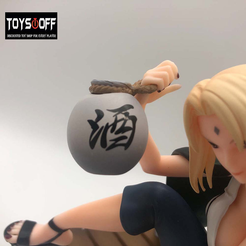 Naruto Gals Drinking Tsunade Action Figure Sexy Girl Model Toy 16cm