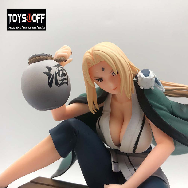 Naruto Gals Drinking Tsunade Action Figure Sexy Girl Model Toy 16cm