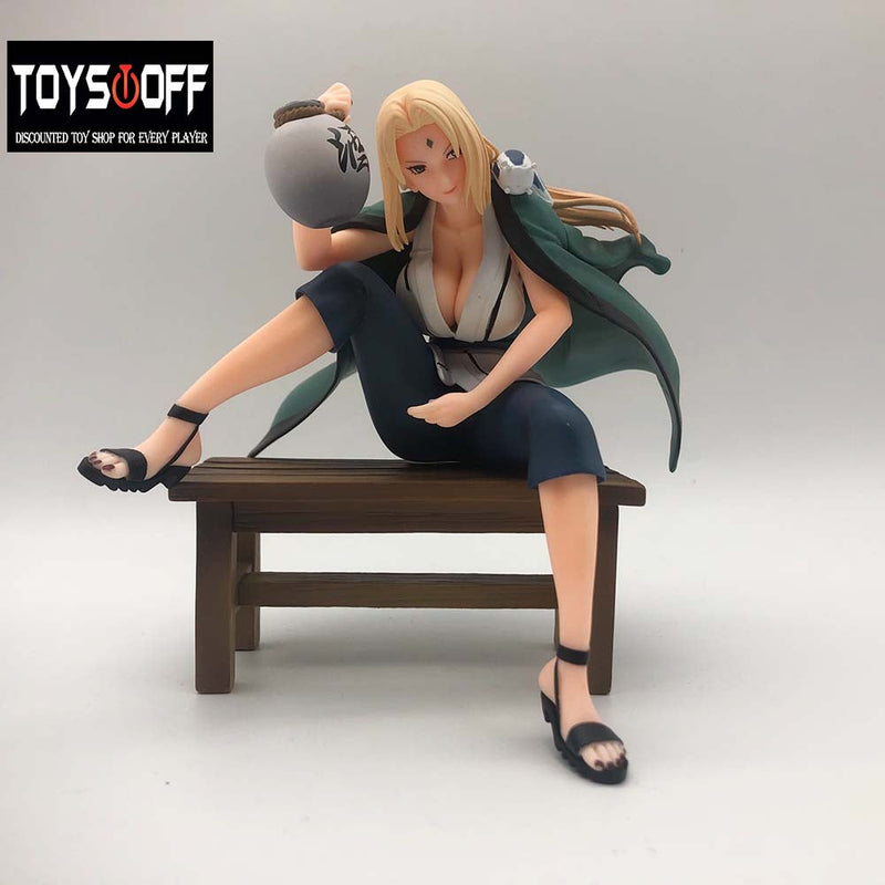 Naruto Gals Drinking Tsunade Action Figure Sexy Girl Model Toy 16cm