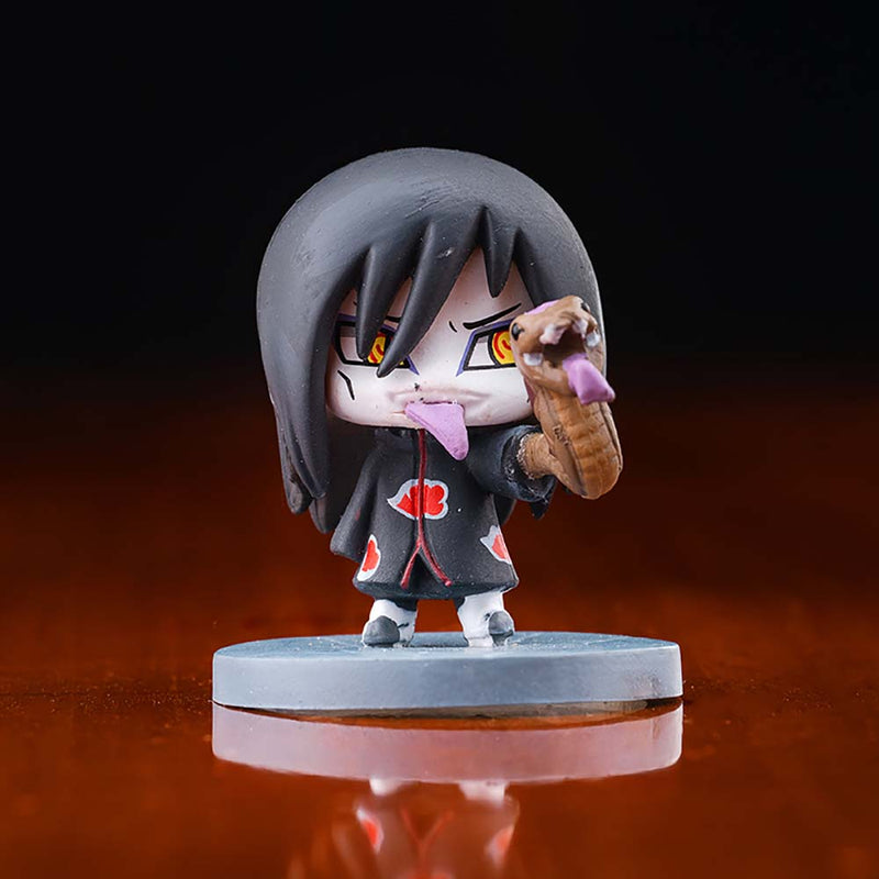 Naruto Itachi Sasuke Hoshigaki Kisame Akatsuki Action Figure Set Toy 6cm