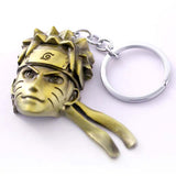 Naruto Japan Anime Uzumaki Naruto Gold Uzimake Head Cool Key Chain - Toysoff.com