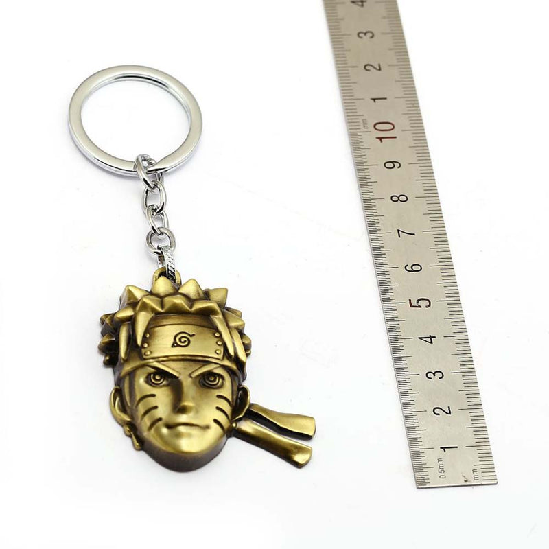 Naruto Japan Anime Uzumaki Naruto Gold Uzimake Head Cool Key Chain - Toysoff.com