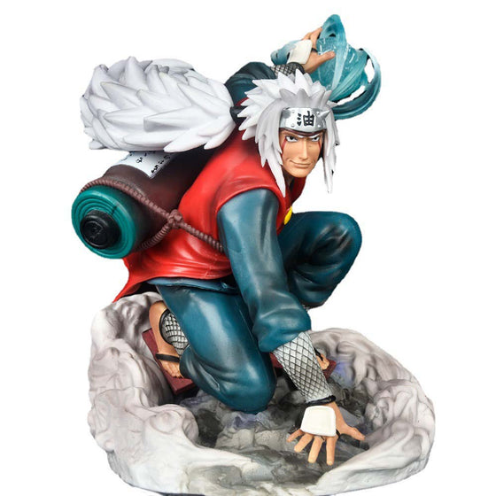 Naruto Jiraiya Action Figure Collectible Model Toy 19cm