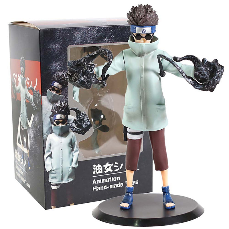 Naruto Shippuden Standing Ver Aburame Shino Action Figure Model Toy 22cm