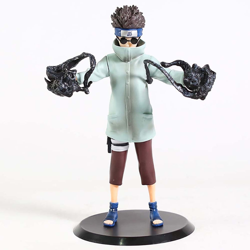 Naruto Shippuden Standing Ver Aburame Shino Action Figure Model Toy 22cm