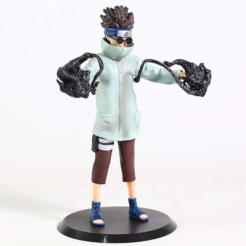 Naruto Shippuden Standing Ver Aburame Shino Action Figure Model Toy 22cm