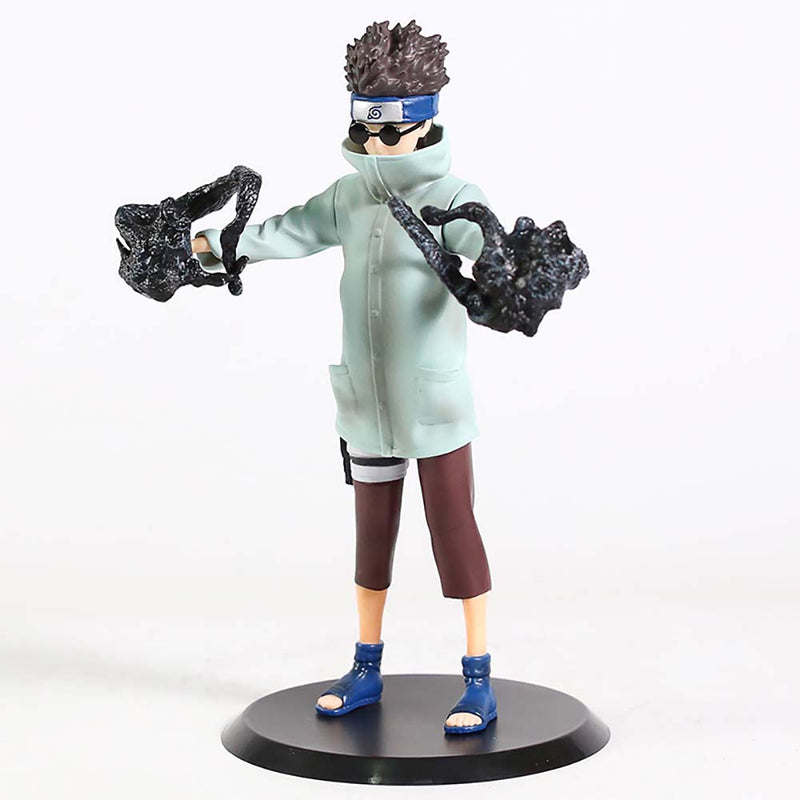 Naruto Shippuden Standing Ver Aburame Shino Action Figure Model Toy 22cm