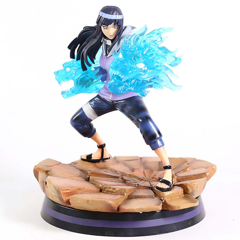 Naruto Shippuden Twin Lions Fist Battle Ver Hyuuga Hinata Action Figure 23cm