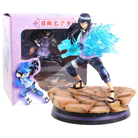 Naruto Shippuden Twin Lions Fist Battle Ver Hyuuga Hinata Action Figure 23cm