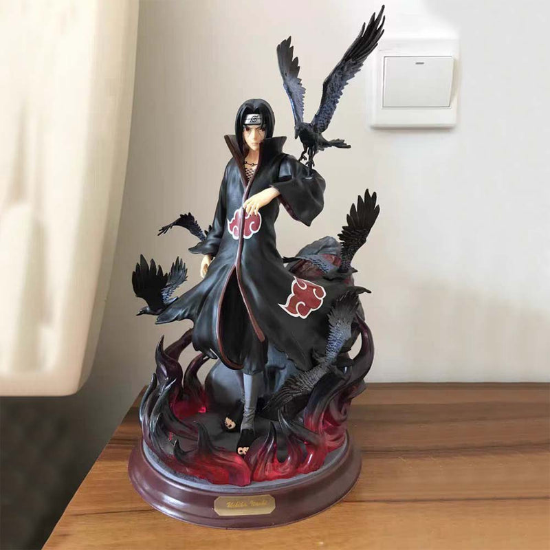 Naruto Shippuden Uchiha Itachi Fighting Version Statue Collectible Model 26CM - Toysoff.com