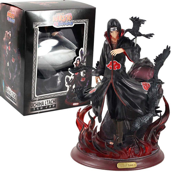 Naruto Shippuden Uchiha Itachi Fighting Version Statue Collectible Model 26CM - Toysoff.com