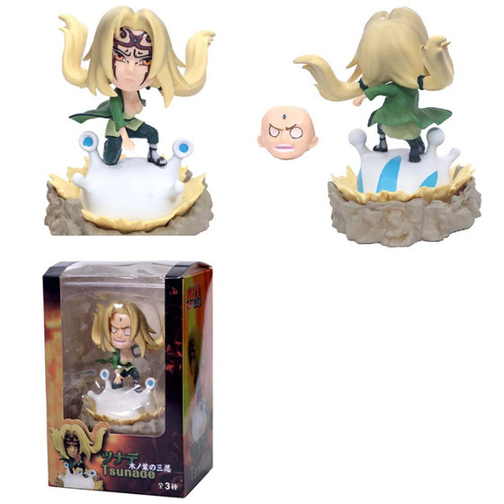 Naruto Tsunade Jiraiya Orochimaru Q Ver Action Figure Model Toy 11cm