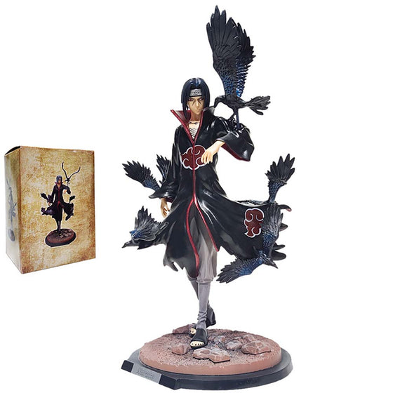 Naruto Uchiha Itachi with Crows Action Figure Model Toy 34cm