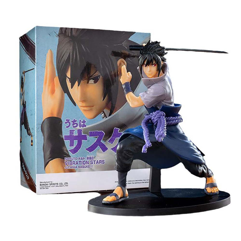 Naruto Uchiha Sasuke Action Figure Collectible Model Toy 17cm