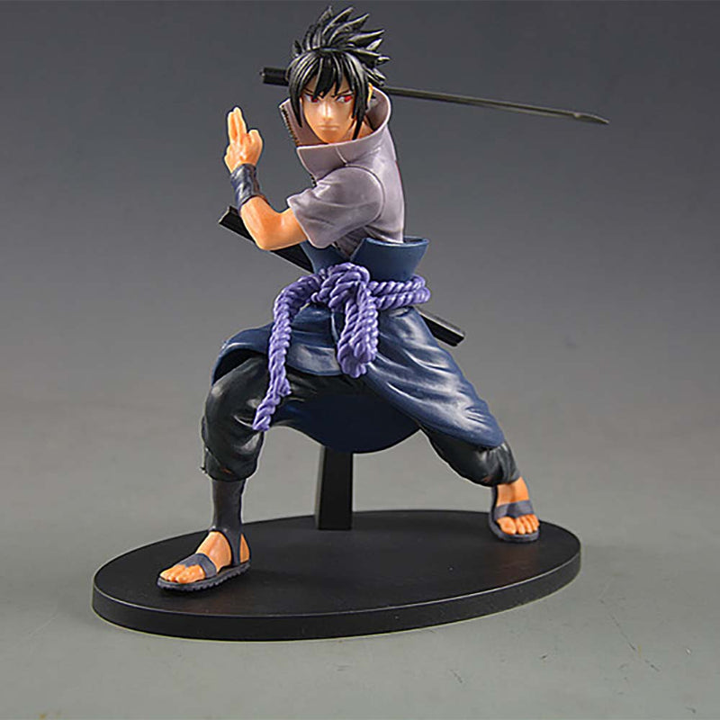 Naruto Uchiha Sasuke Action Figure Collectible Model Toy 17cm