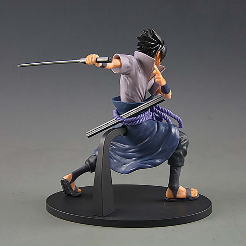 Naruto Uchiha Sasuke Action Figure Collectible Model Toy 17cm