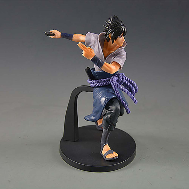 Naruto Uchiha Sasuke Action Figure Collectible Model Toy 17cm