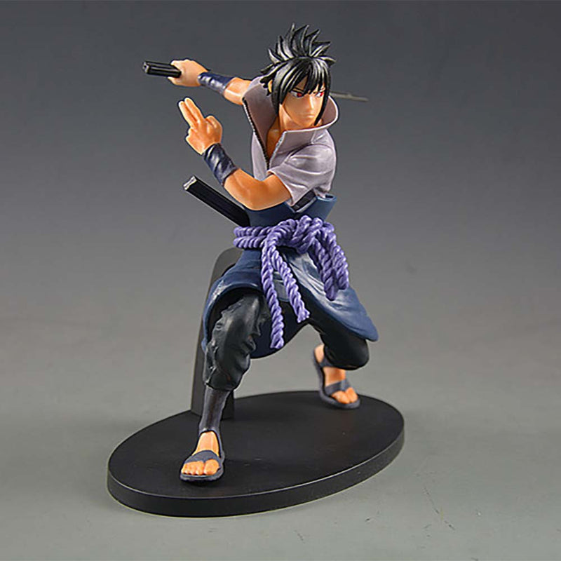 Naruto Uchiha Sasuke Action Figure Collectible Model Toy 17cm