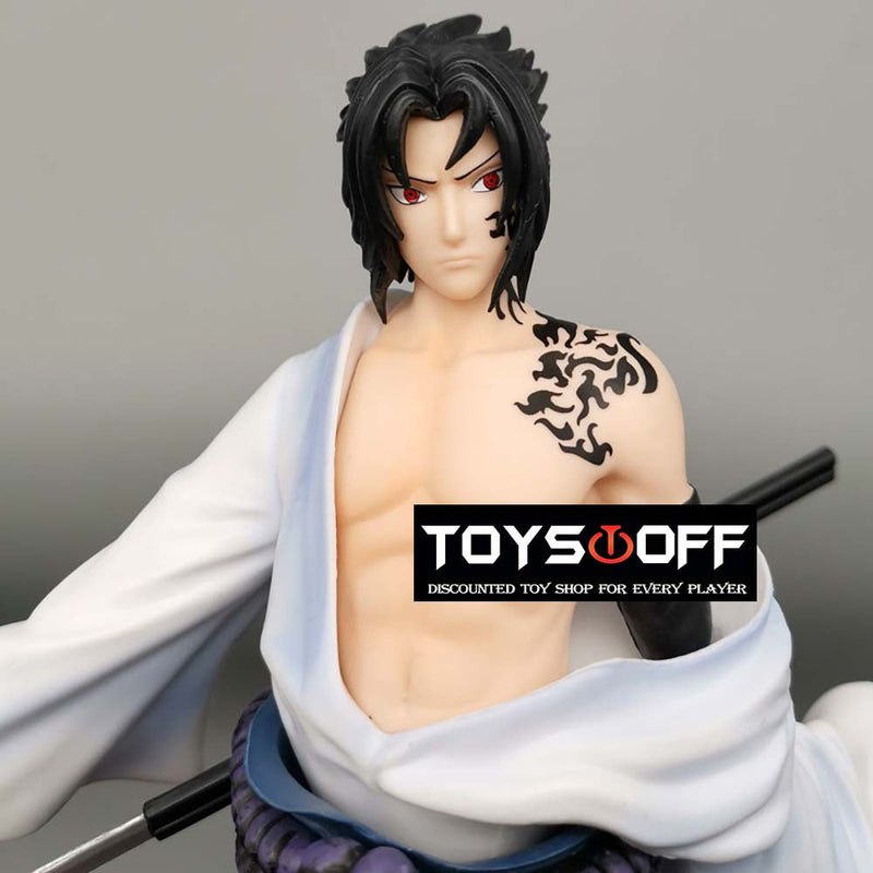 Naruto Uchiha Sasuke with Curse Action Figure Model Toy 24cm