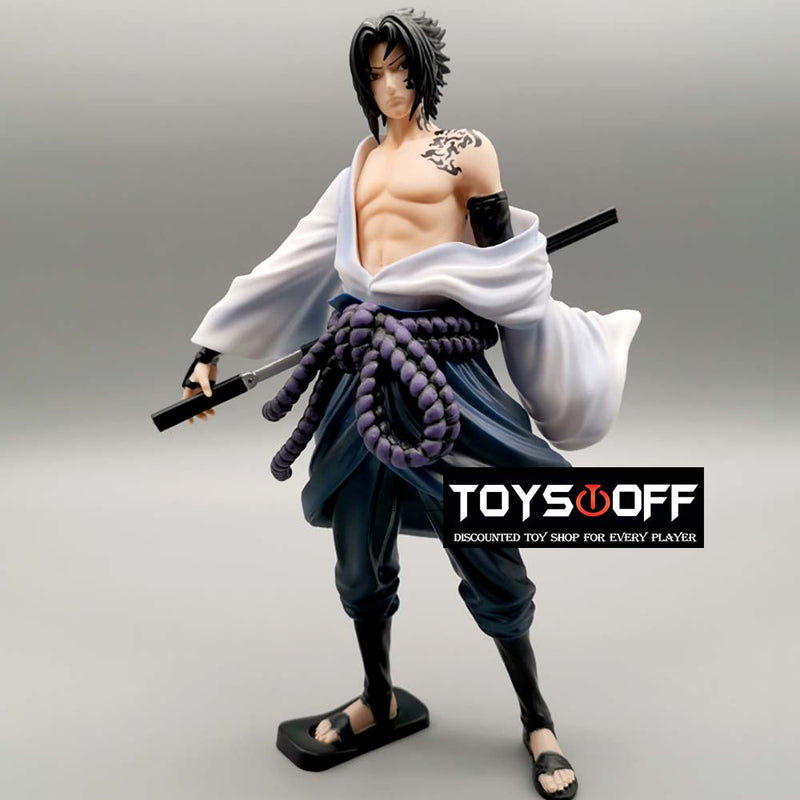 Naruto Uchiha Sasuke with Curse Action Figure Model Toy 24cm