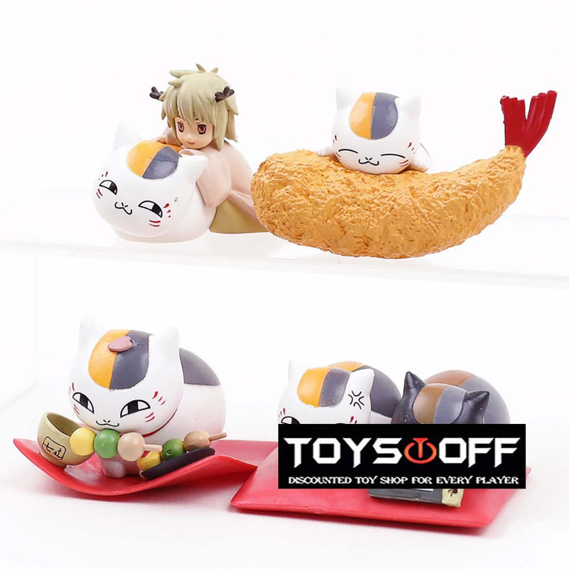 Natsume Yuujinchou Nyanko Sensei Madara Action Figure Model Toy 4pcs