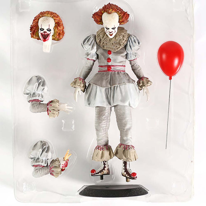 New Edition Stephen King's It Pennywise Changeable Head Action Figure 20CM - Toysoff.com