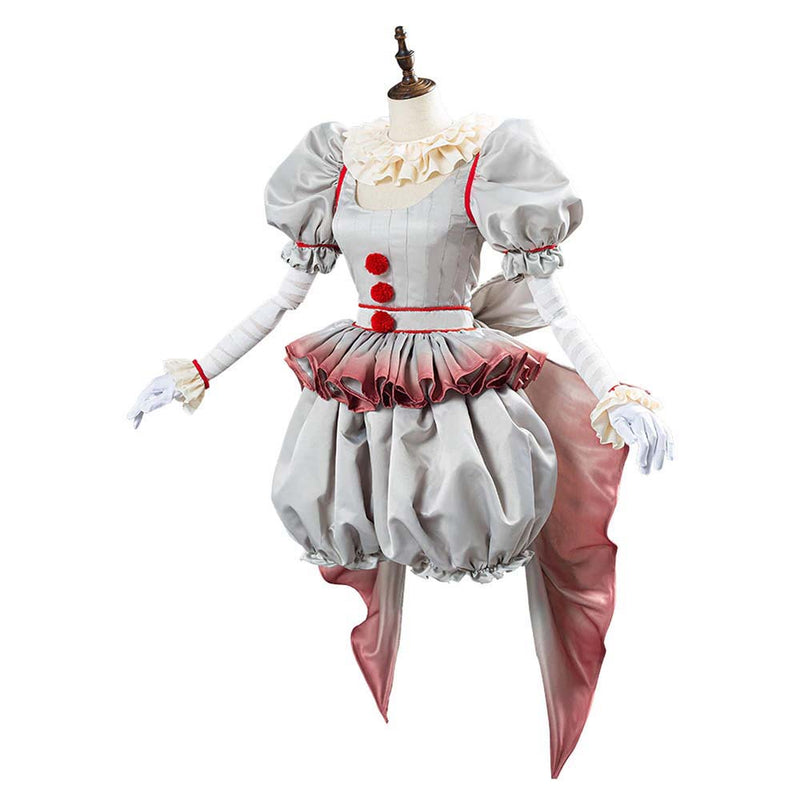 New Pennywise Cosplay Costume Halloween The Clown Fancy Dress Outfit