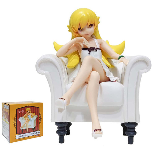 Nisemonogatari Oshino Shinobu Sofa Ver Action Figure Girl Model Toy 12cm