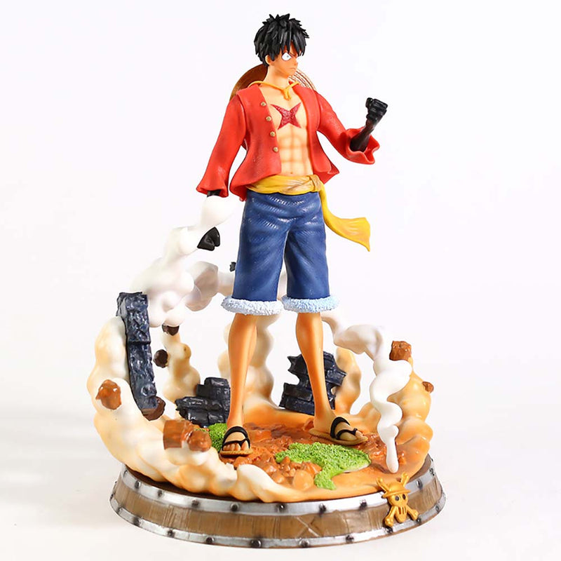 One Piece Busoshoku Haki Monkey D Luffy Action Figure Toy 25cm