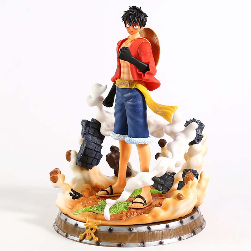 One Piece Busoshoku Haki Monkey D Luffy Action Figure Toy 25cm