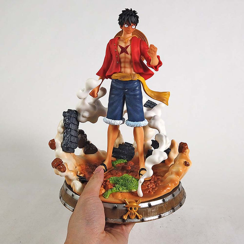 One Piece Busoshoku Haki Monkey D Luffy Action Figure Toy 25cm