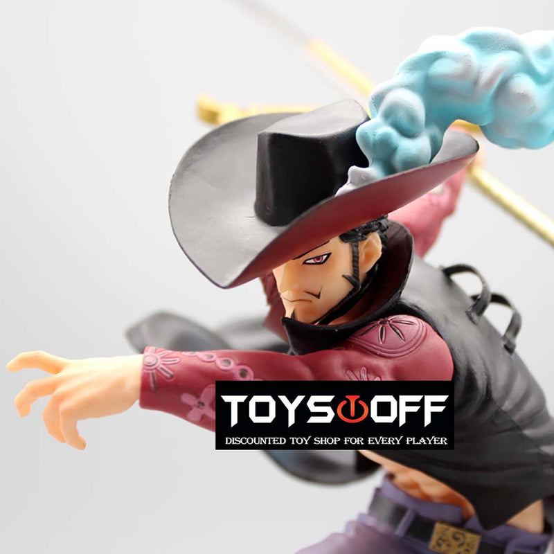 One Piece Combat ver Dracule Mihawk Action Figure Toy 19cm