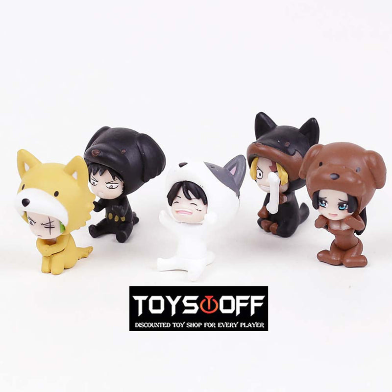 One Piece Cos Cat Q Ver Action Figure Model Toy 5pcs