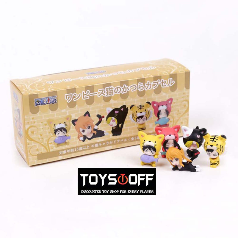 One Piece Cos Cat Q Ver Action Figure Model Toy 5pcs