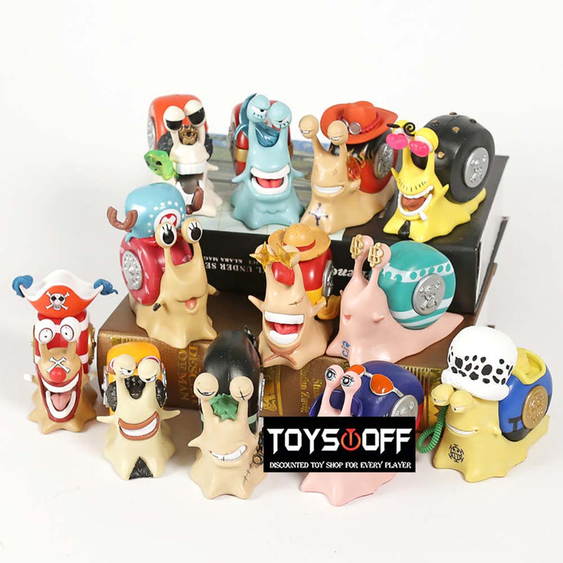 One Piece Den Den Mushi Action Figure Model Toy 12pcs