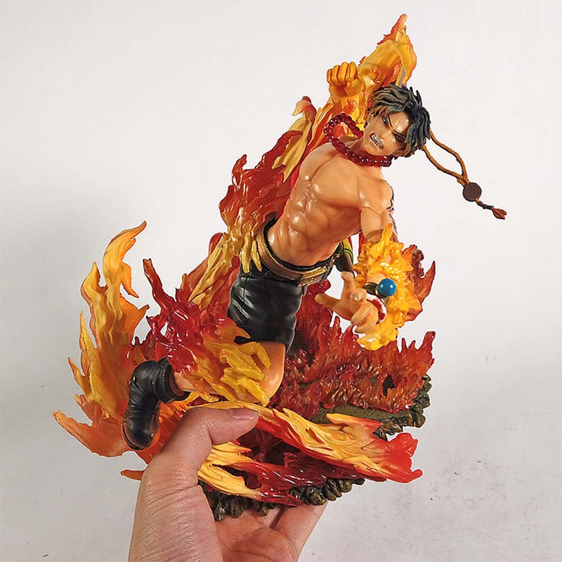 One Piece Fire Fist Portgas D Ace Statue Collectible Model 24CM - Toysoff.com