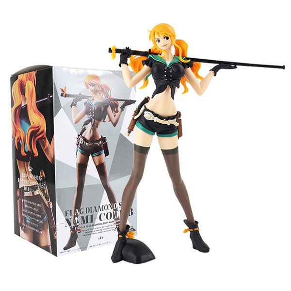 One Piece Flag Diamond Ship Nami Code B Action Figure 24cm