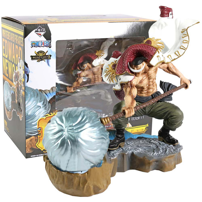 One Piece Ichiban kuji C Edward Newgate Action Figure Model Toy 25cm