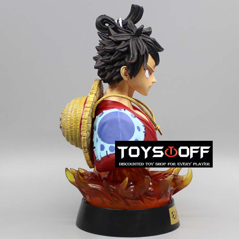 One Piece Luffy Action Figure Bust Statue Night Lights Toy 16cm