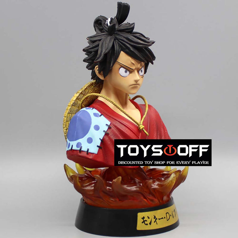 One Piece Luffy Action Figure Bust Statue Night Lights Toy 16cm